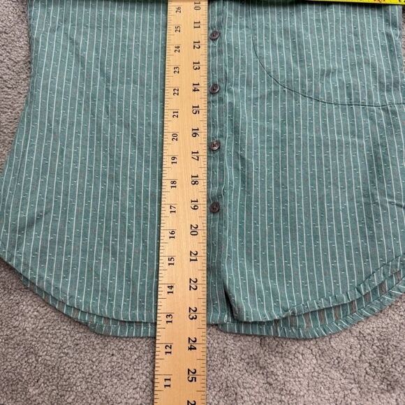 Horny Toad Fanfair Shirt Womens XS Green Striped Long Sleeve Organic Cotton Top - Picture 7 of 14
